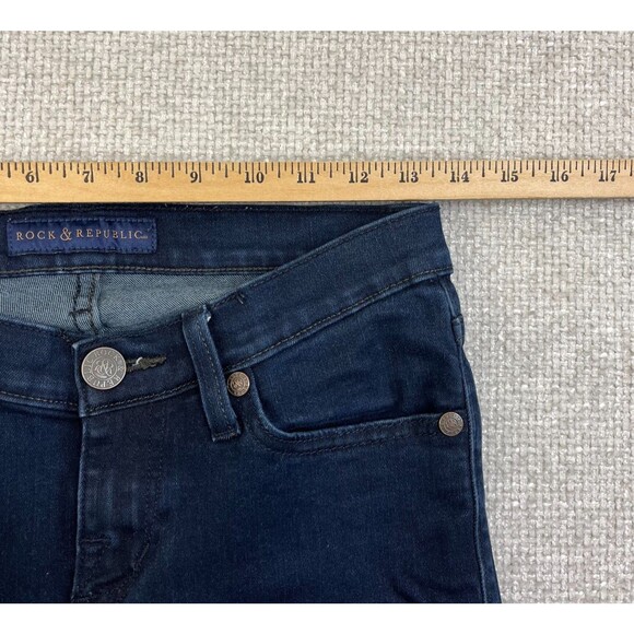 Rock N Republic Jeans Kasandra Bootcut Women's Size 2 S Dark Wash Blue Denim - Picture 8 of 11